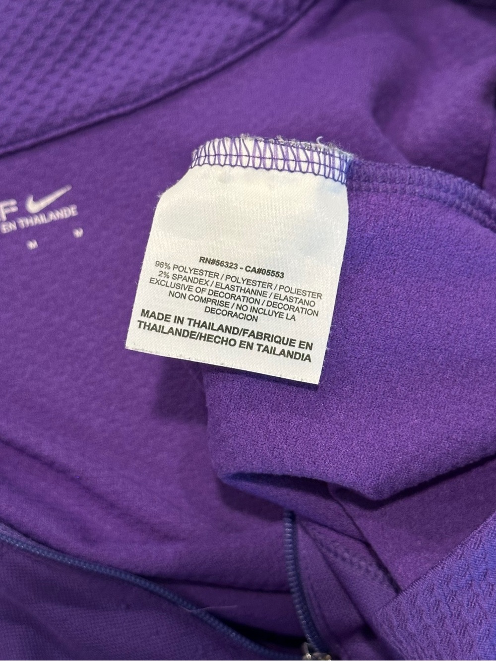 Nike Golf | Women’s JMU Dri-FIT Quarter-Zip Performance Top - Picture 9 of 9
